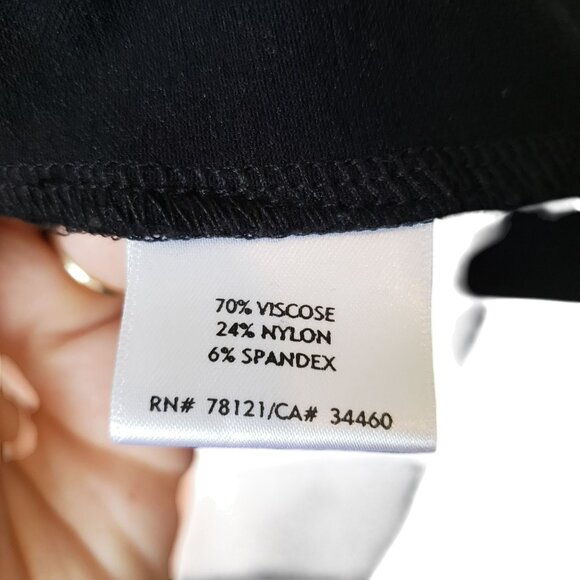 Eileen Fisher Black Full Zip Long Line Jacket Viscose Stretch Style J65 M Medium - Picture 5 of 12